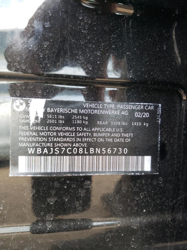 VIN WBAJS7C08LBN56730 2020 BMW MOTORRAD M550XI