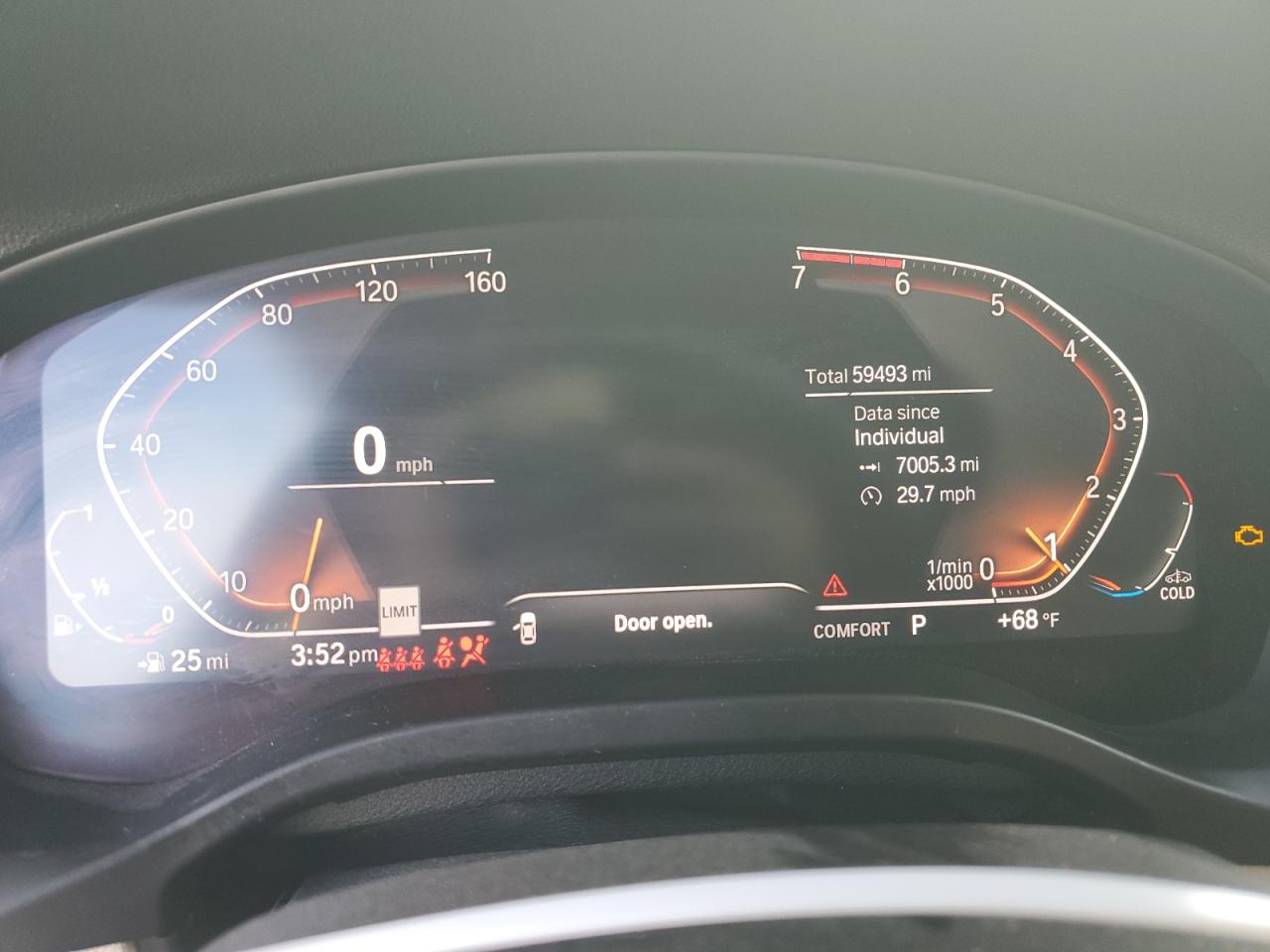 VIN 5UX2V1C01L9B30138 2020 BMW X4 XDRIVE3