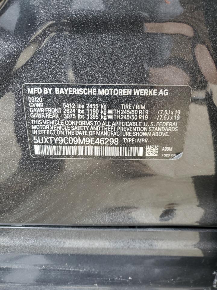 VIN 5UXTY9C09M9E46298 2021 BMW X3 XDRIVEM