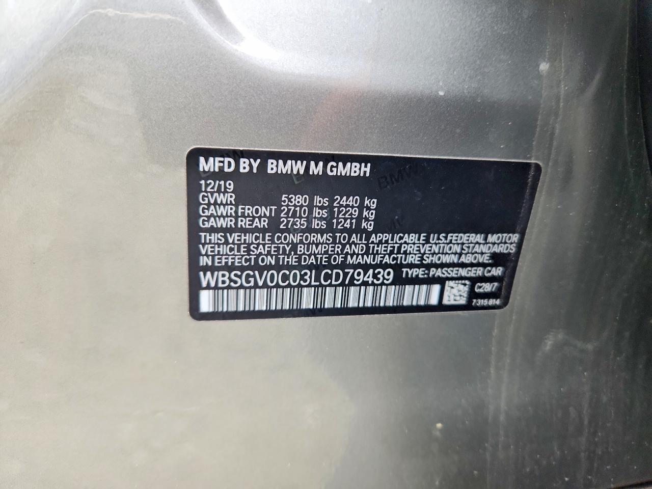 VIN WBSGV0C03LCD79439 2020 BMW MOTORRAD M8