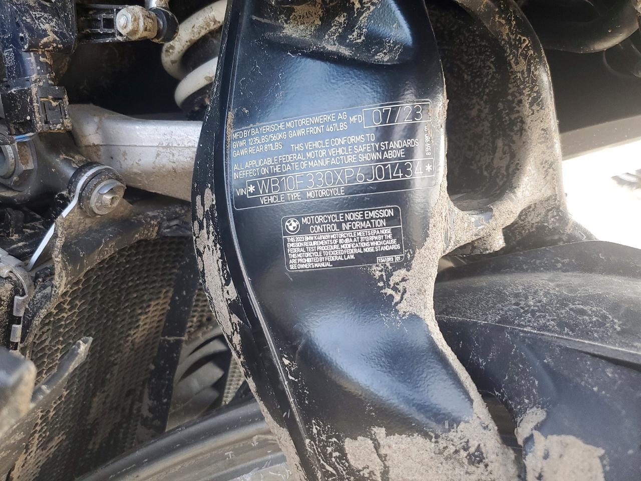 VIN WB10F330XP6J01434 2023 BMW K1600