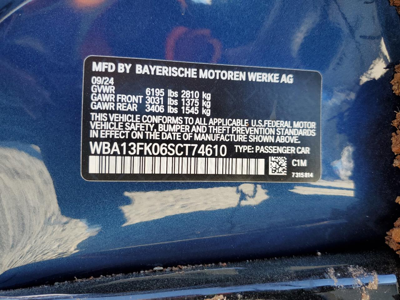 VIN WBA13FK06SCT74610 2025 BMW 550 XE