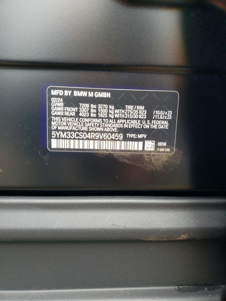 VIN 5YM33CS04R9V60459 2024 BMW XM LABEL