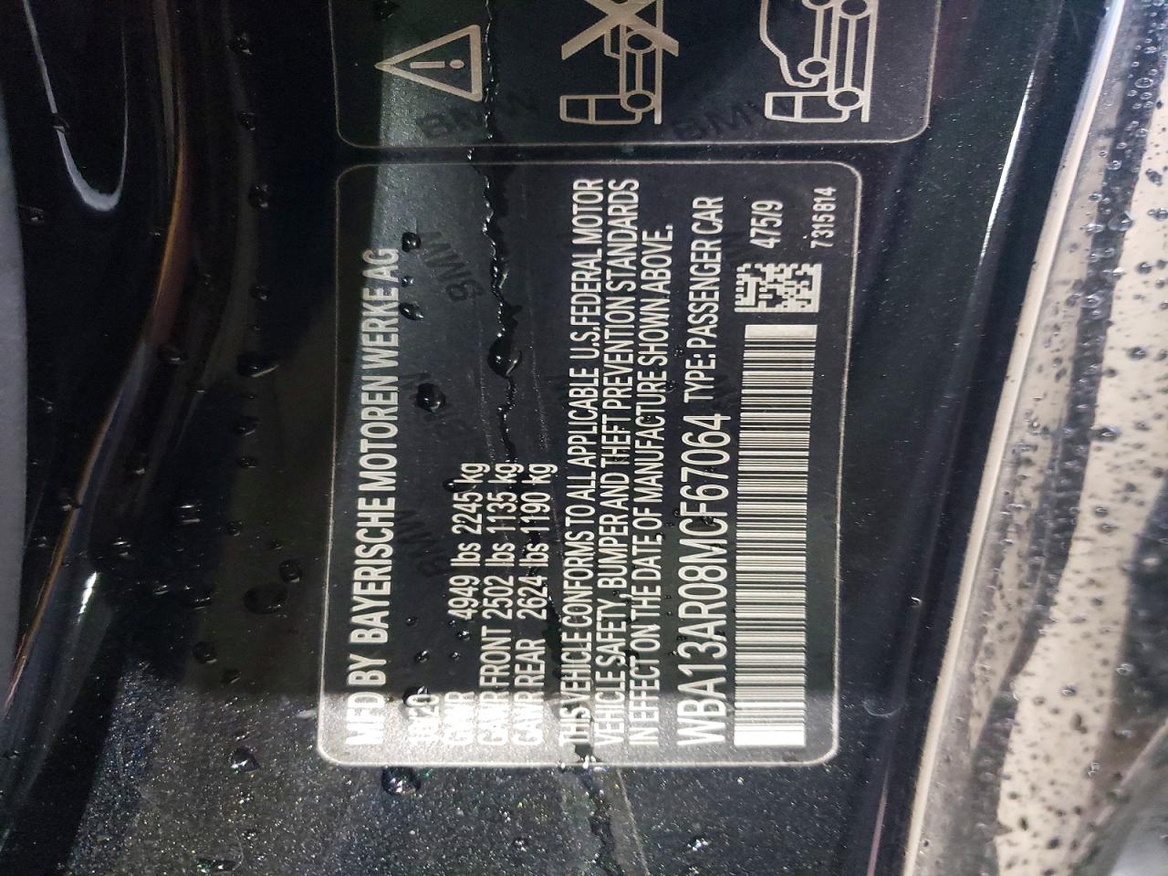 VIN WBA13AR08MCF67064 2021 BMW M440XI