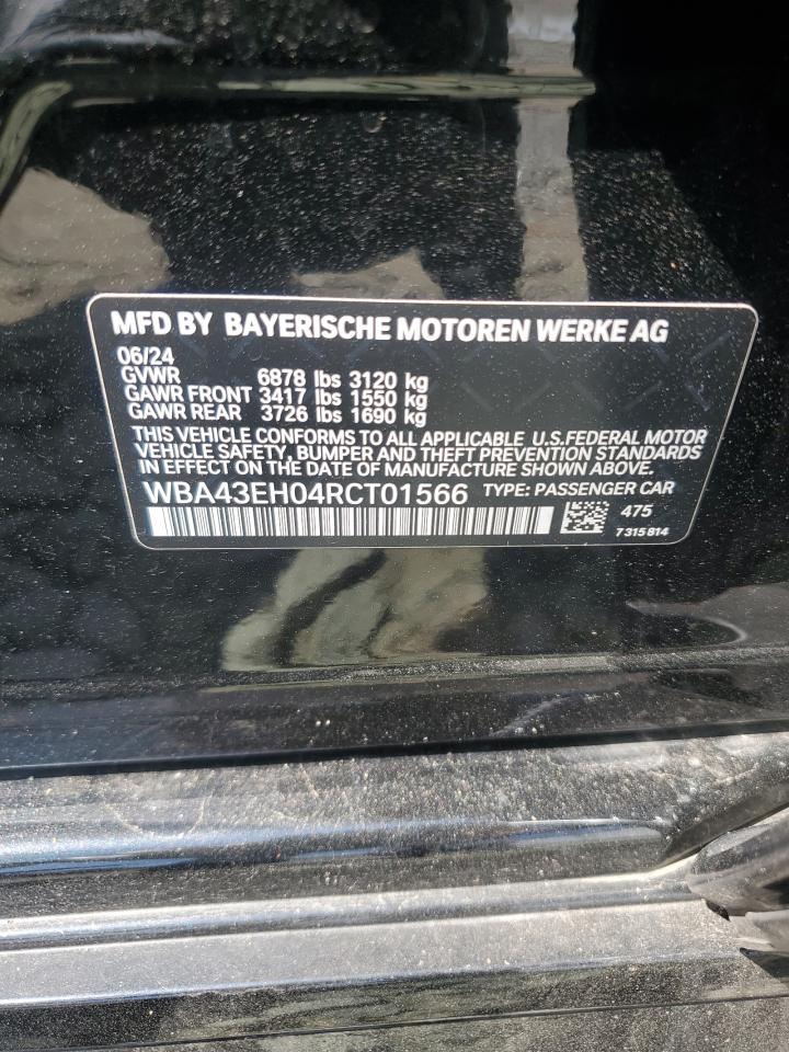 VIN WBA43EH04RCT01566 2024 BMW 750 XE