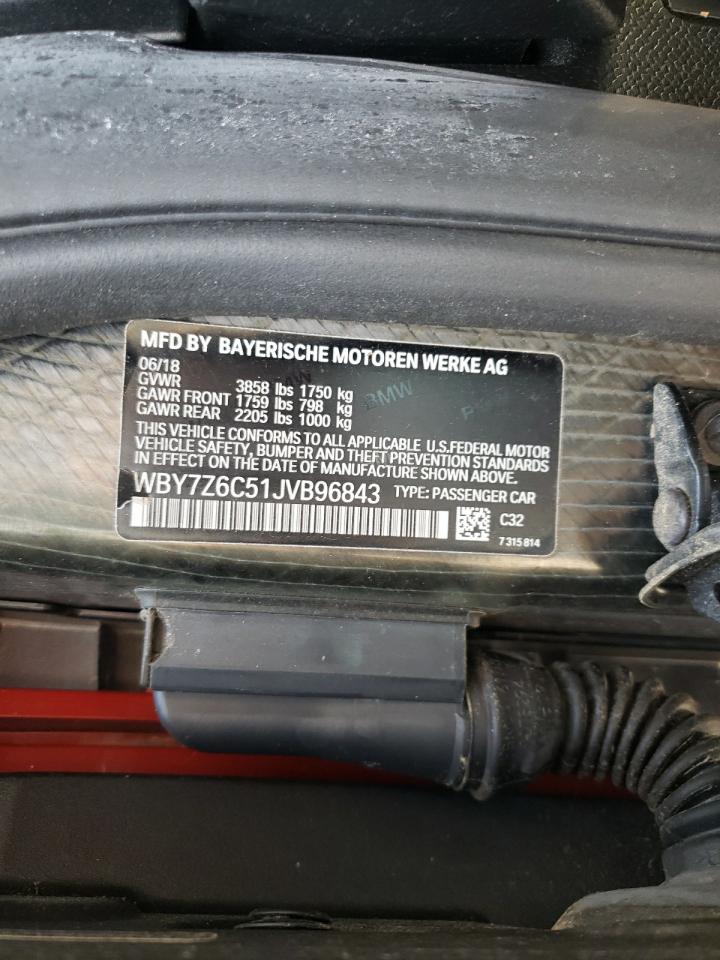 VIN WBY7Z6C51JVB96843 2018 BMW I3 S BEV