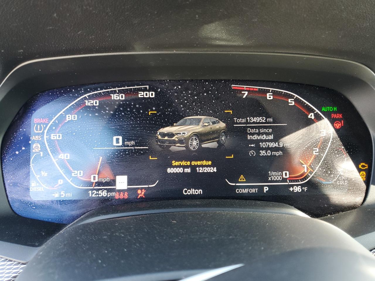 VIN 5UXCY4C01L9C67108 2020 BMW X6 SDRIVE