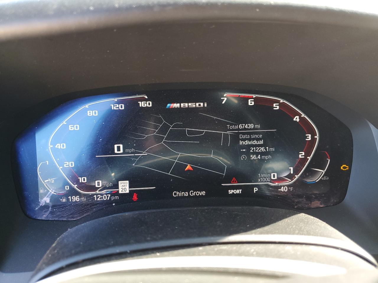 VIN WBAGV8C04LCE23015 2020 BMW M850XI