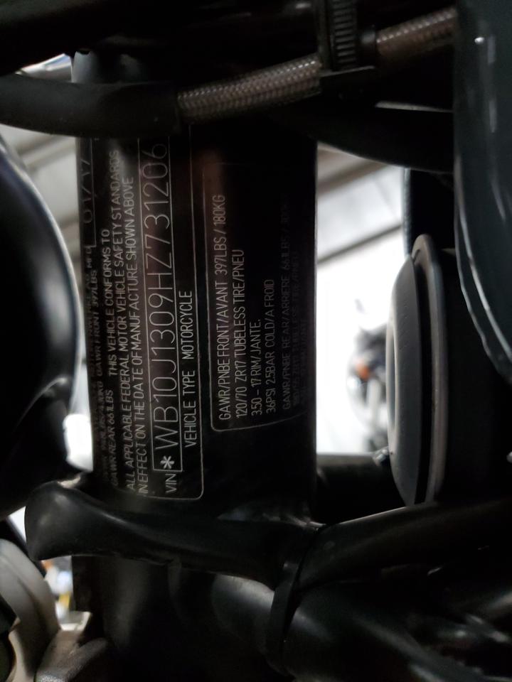 VIN WB10J1309HZ731206 2017 BMW R NINE T P